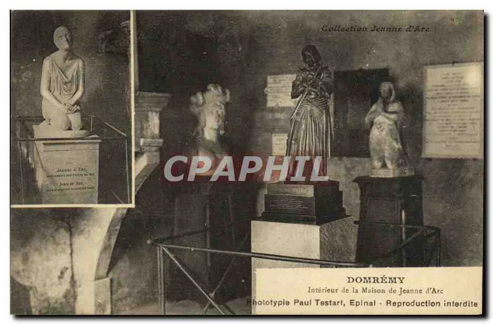 Domrémy — Innenansicht des Hauses der Jeanne d'Arc — Phototype Paul Testart, Epinal - Vorderseite