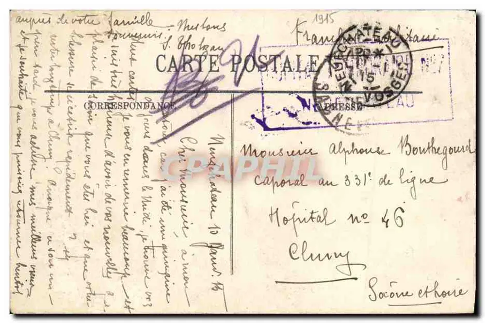 Domrémy — Das Haus der Jeanne d'Arc — LL. n°13 - Rückseite