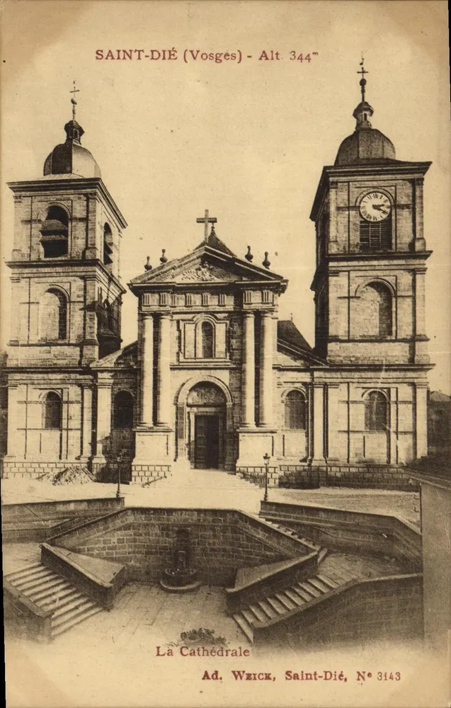 Saint-Dié (Vosges) — A Catedral — Ad. Weick, N° 3143 - Frente