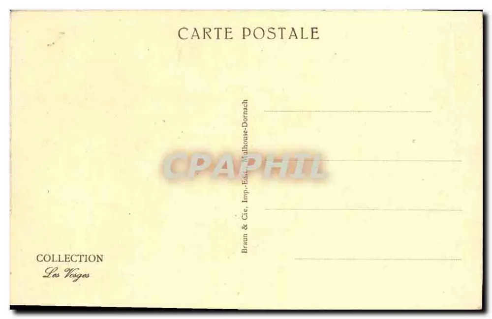 Entrada do claustro a partir da catedral — Saint-Dié — Editor Braun & Cie, Imp. Dornach - Verso