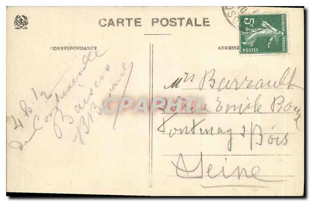 Contrexéville (Vosges) — Neuer Pavillon und Galerie der Säulen — Ad. Welck, Saint-Dié, N° 8433 - Rückseite