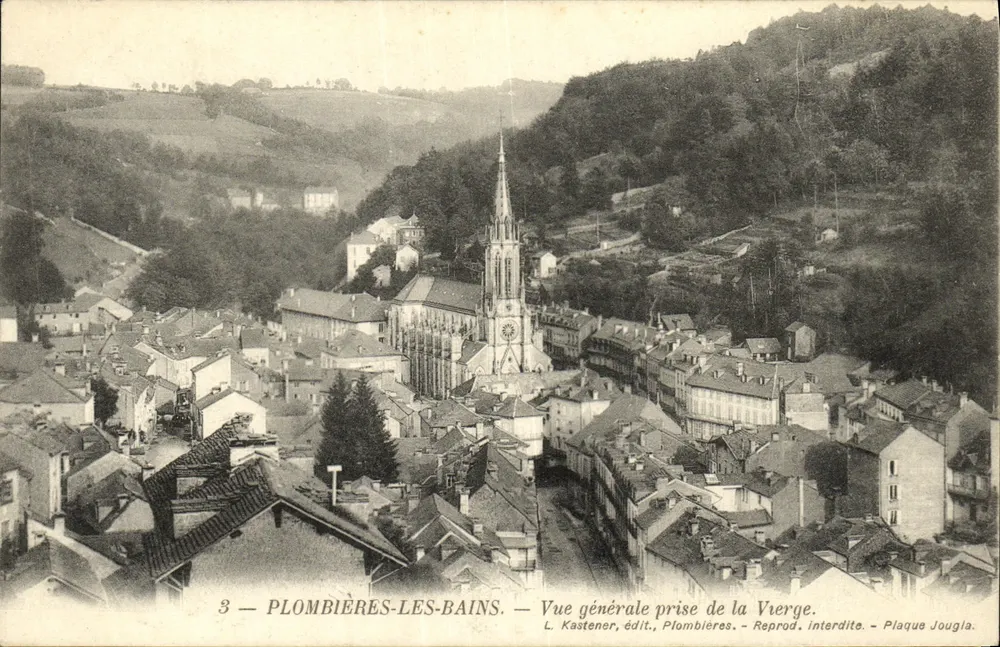 Plombières-les-Bains — Allgemeine Ansicht vom Bild der Jungfrau — L. Kastener, Verlag Plombières - Vorderseite
