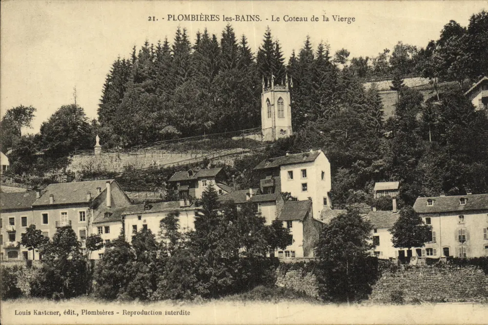 Plombières-les-Bains — Ansicht des Coteau de la Vierge — Louis Kastcner, Verlag - Vorderseite