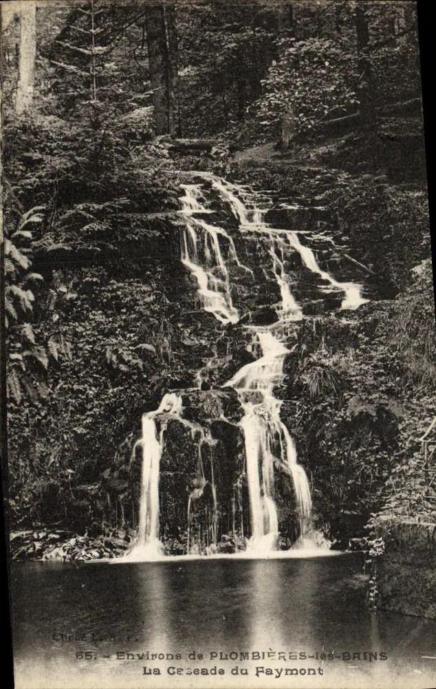 Die Faymont-Wasserfälle — Umgebung von Plombières-les-Bains — Chicot F. A. 65 - Vorderseite