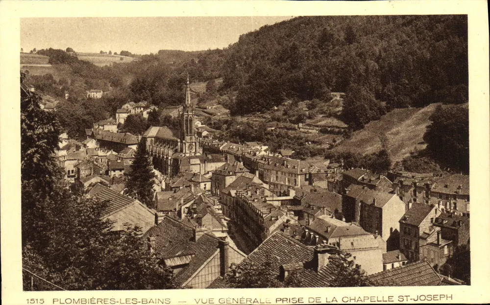 Plombières-les-Bains — Allgemeiner Blick vom Kapellhof Saint-Joseph — Serie 1515 - Vorderseite