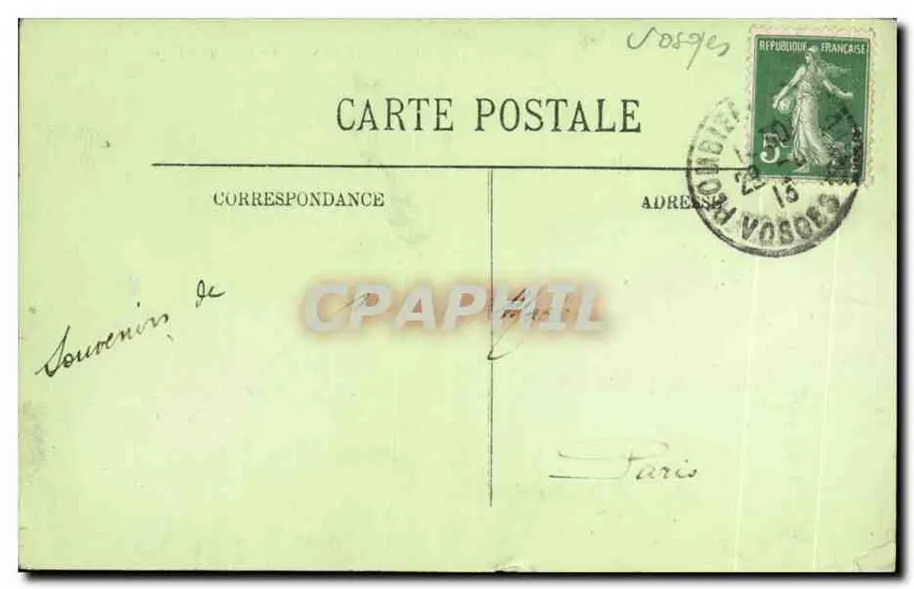 Plombières — A praça da Igreja — LL. n°26 - Verso