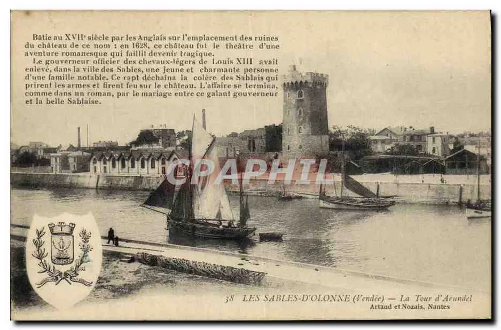 Les Sables-d'Olonne — Die Arundel-Turm — Artaud et Nozais, Nantes - Vorderseite