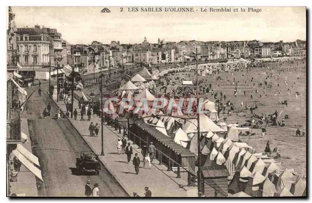 Les Sables d'Olonne - Der Damm und die Strände - Vorderseite