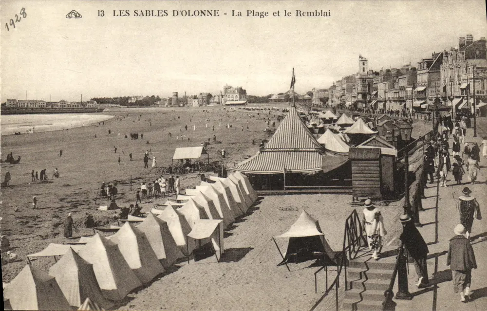 Les Sables d'Olonne - Der Strand und der Damm — n°13 - Vorderseite