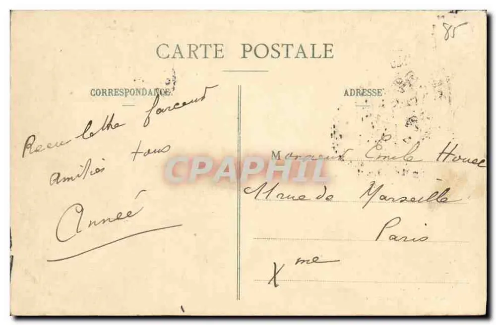 Les Sables-d'Olonne — Pferderennen auf der Strand — Edition des Nouvelles Galeries, Nr. 60 - Rückseite
