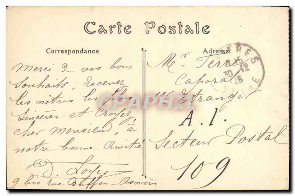 Les Sables-d'Olonne — Auf dem Weg zum Casino des Pins — ND. Phot. - Rückseite