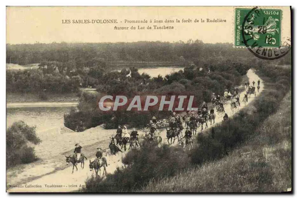 Les Sables-d'Olonne — Eselsritt im Rudelière-Wald — Um den See Tanchette - Vorderseite