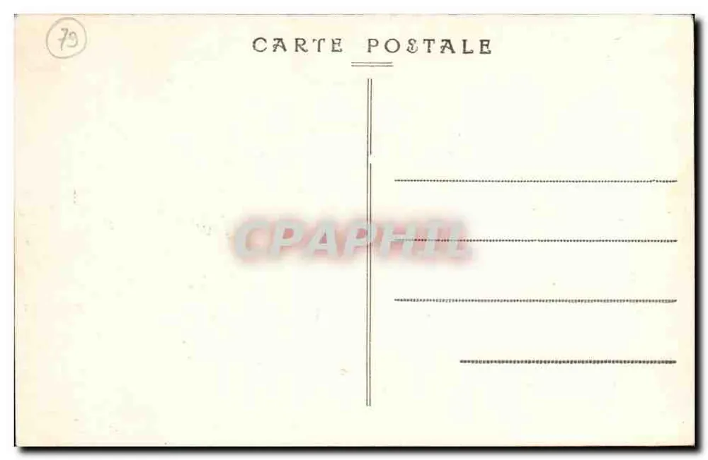 Niort — Predigtstuhl und Stühle des Tempels von Niort — Ausgabe Max Mélard, Niort - Rückseite