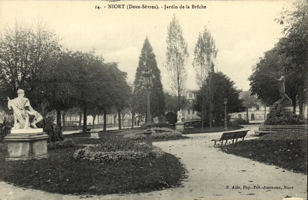 Niort (Deux-Sèvres) - Tuin van de Brêche — N. Aliz, Ansichtkaarten-Tabak-Tijdschriften, Niort - Voorkant