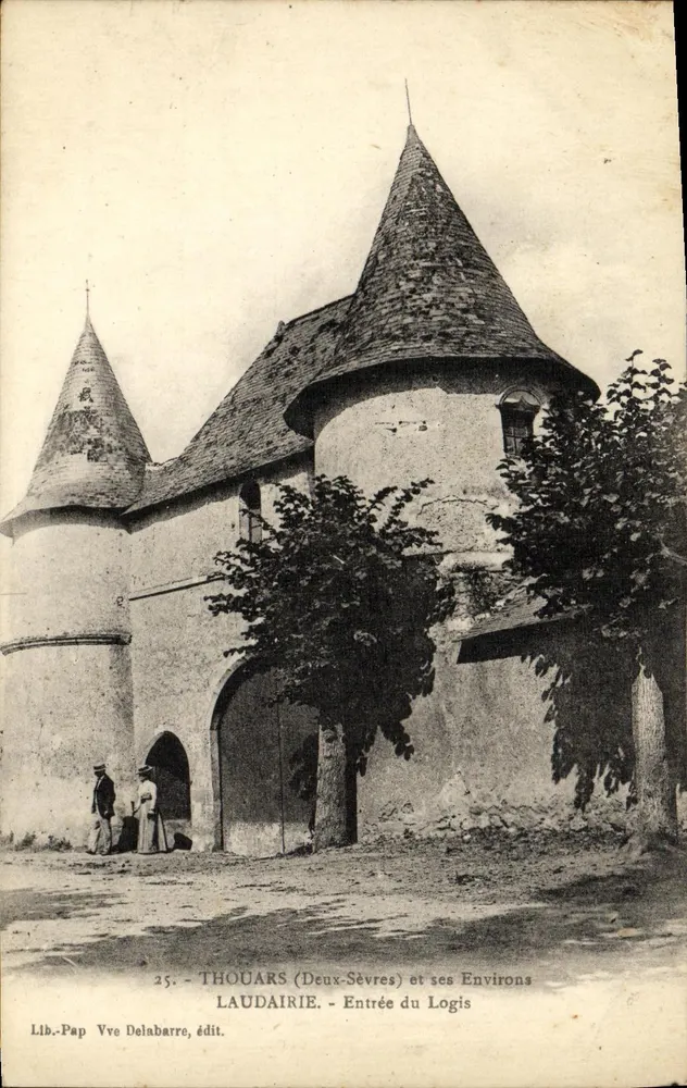 Thouars (Deux-Sèvres) und seine Umgebung — Eingang zum Logis — Lib. Pap Vve Delabarre, Ausg. Nr. 25 - Vorderseite