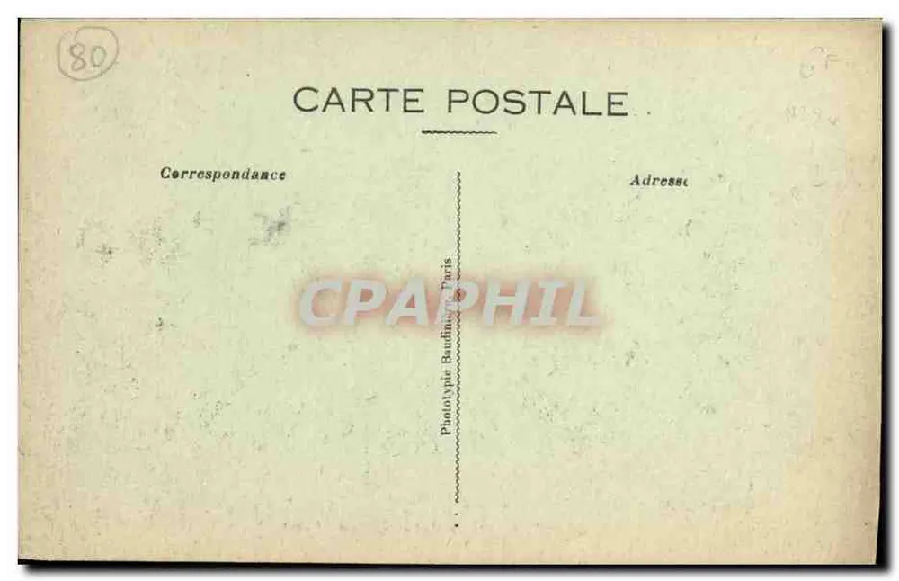 Montdidier — Avenue Victor Hugo — Gigau, edit., Montdidier - Verso