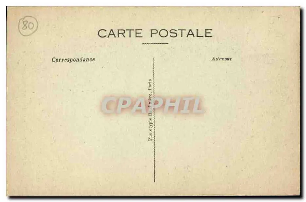 Montdidier — Estátua de Parmentier — Livraria L. Vallée, editora - Verso