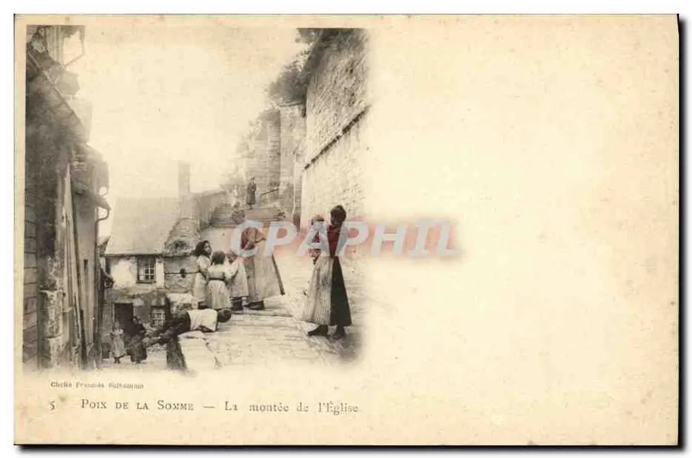 Poix-de-la-Somme — Die Treppe der Kirche — Chezla Frémaux & Béthouamo - Vorderseite