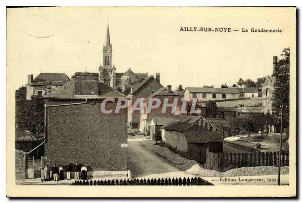 Ailly-sur-Noye — De gendarmerie — Uitgave Longavesne, n° 194 - Voorkant