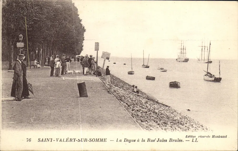 SAINT-VALÉRY-SUR-SOMME — Die Dammstraße Rue Jules Brulée — Exklusive Ausgabe Husband - Vorderseite