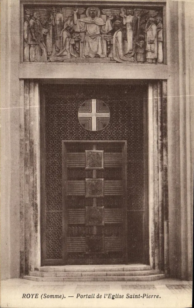 ROYE (Somme) — Portal de la Iglesia de San Pedro - Anverso