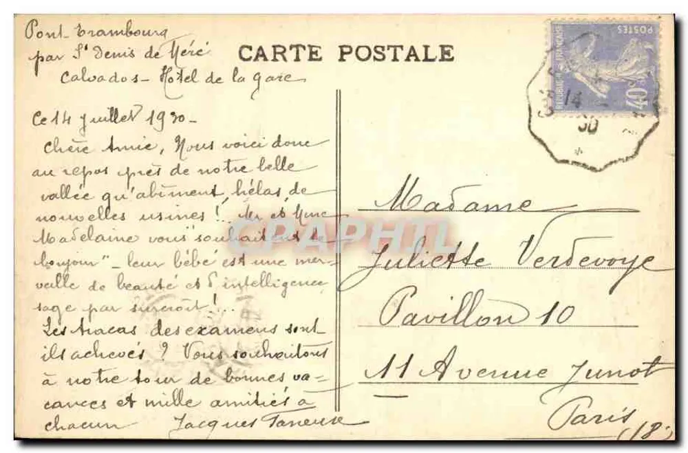 Vale da Vère — Arredores de Flers — P. Levasseur, fot.-edit., Flers - Verso