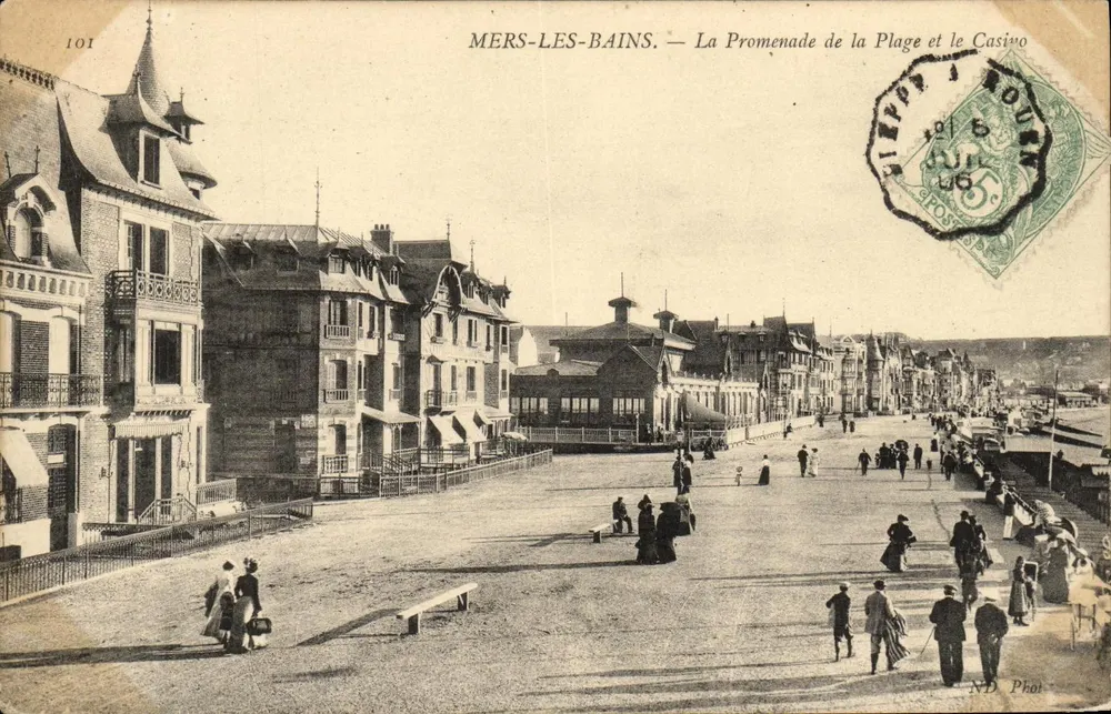 MERS-LES-BAINS — Ansicht der Strandpromenade und des Kasinos — ND Fotografie — N° 101 - Vorderseite