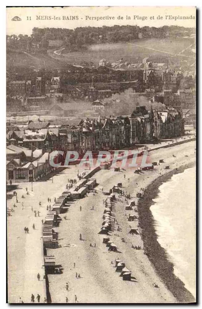 MERS-les-BAINS - Vista della spiaggia e della passeggiata — n°11 - Recto