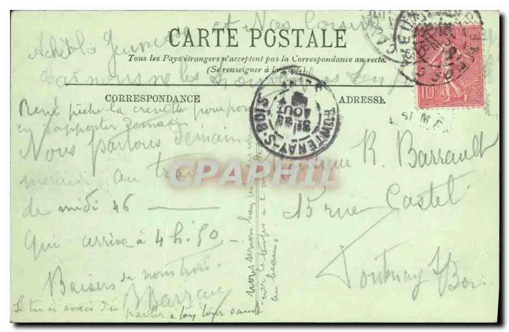 GAYEUX — A Praia — LL. — n°312 - Verso