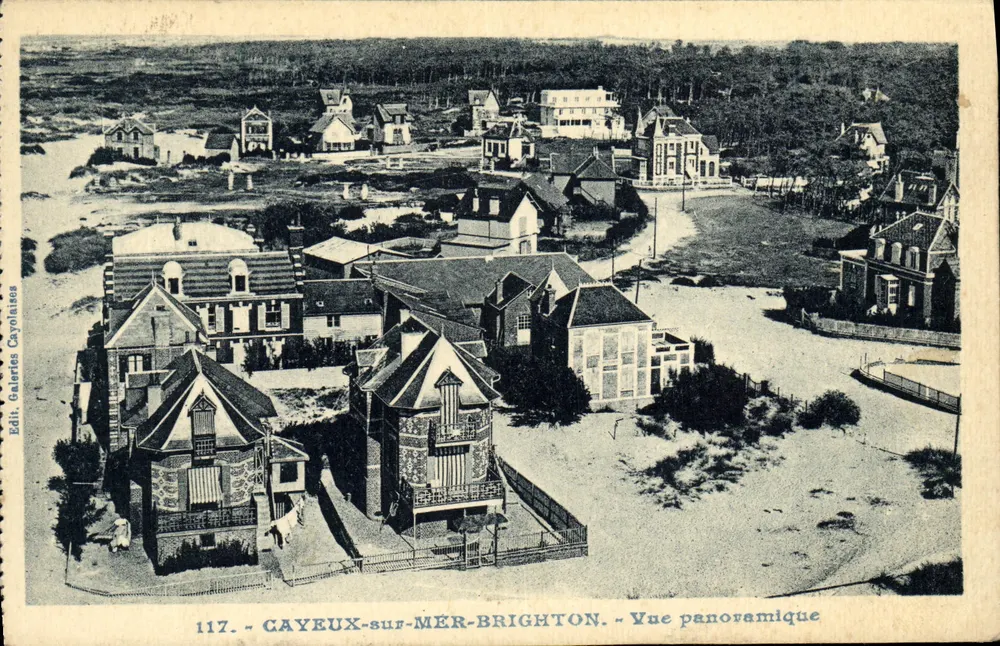 CAYEUX-sur-MER-BRIGHTON — Panoramablick — Verlag Galeries Caynlaises Nr. 117 - Vorderseite