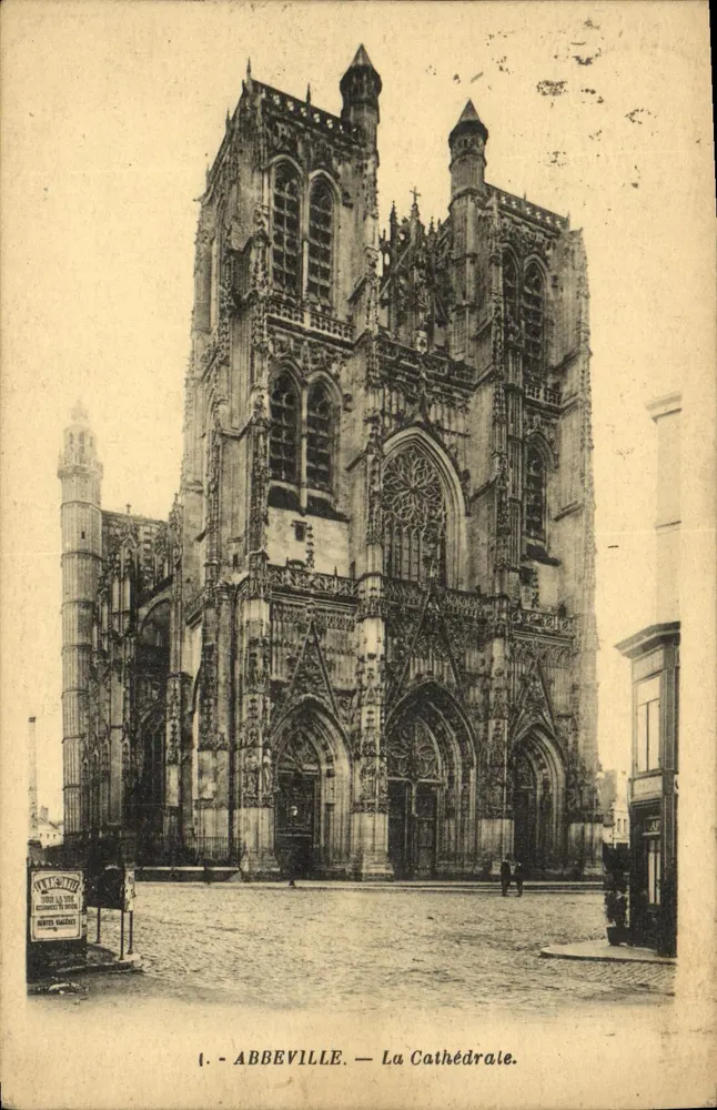 Abbeville — A Catedral — editor Montes Magère, n°1 - Frente
