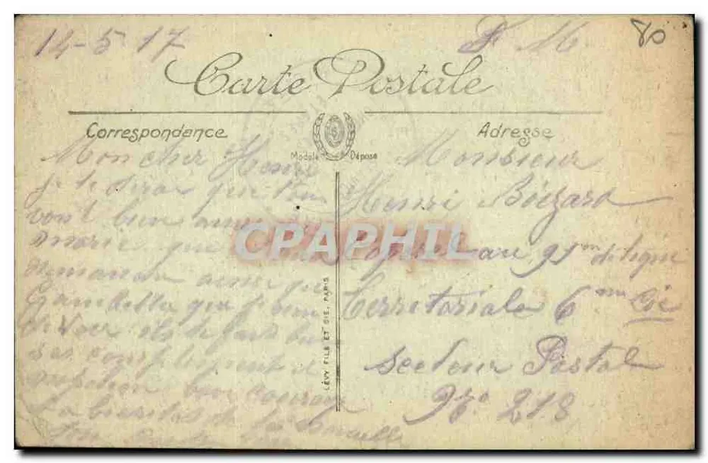 Amiens — Platz der Kathedrale — Wiederherstellung alter Häuser — LL. n° 207 - Rückseite
