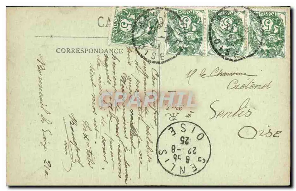 Amiens bombardiert — Rue de Beauvais — L. Caron, Verleger - Rückseite