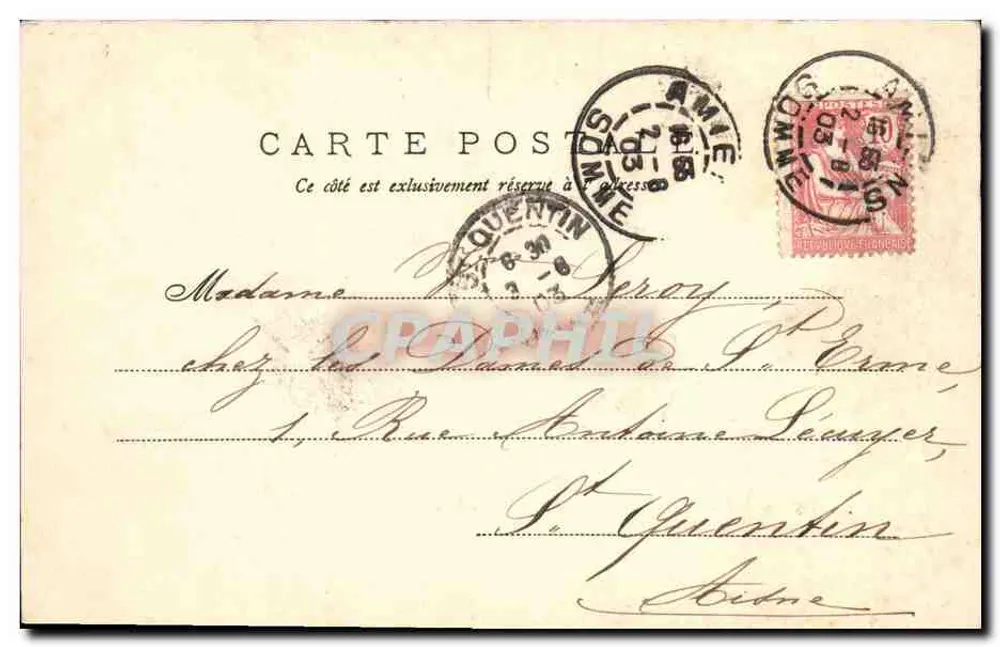 Amiens — Igreja de São Jacó — Y.F. 39 - Verso