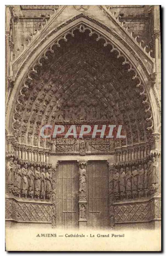 Amiens — Kathedrale — Der Große Portal - Vorderseite