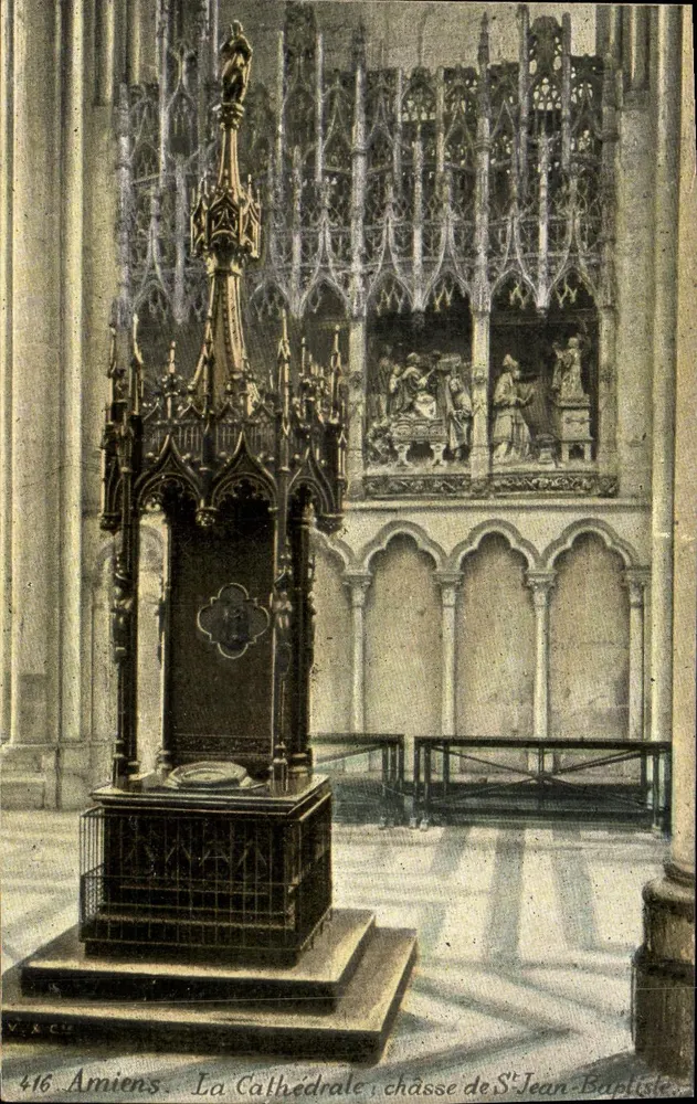 Amiens — Die Kathedrale, Reliquienschrein des Heiligen Johannes des Täufers — V. & Cie, n° 416 - Vorderseite