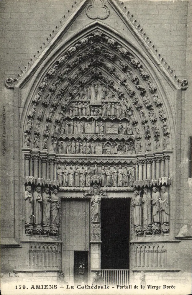 Amiens — Die Kathedrale — Portal der Goldenen Jungfrau — L.C. — n°179 - Vorderseite