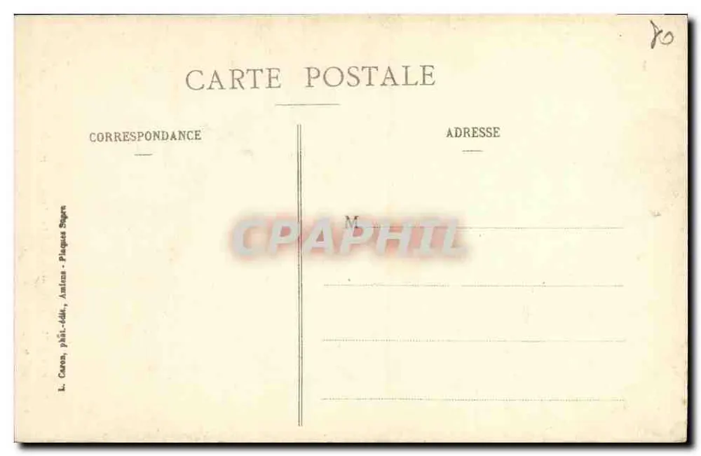 Amiens - Catedral - A entrada do Coro — L. C. - Objectifs Lacour-Berthiot, n°186 - Verso