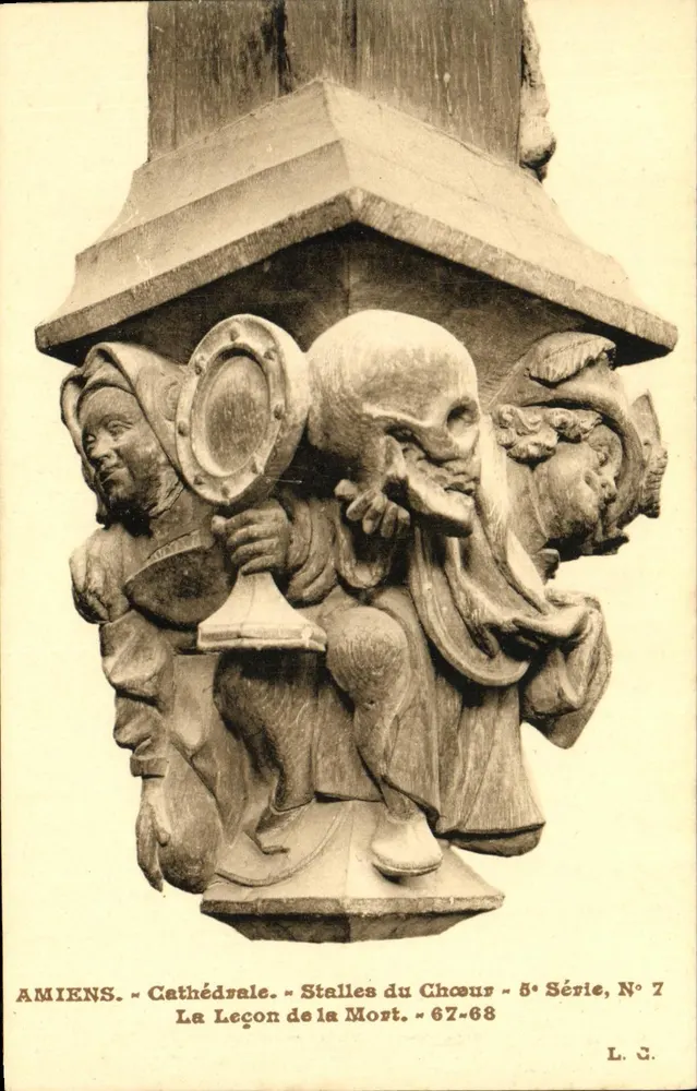 Amiens - Kathedrale. Chorbank. Die Lehre vom Tod - 5. Serie, N° 7 - Vorderseite