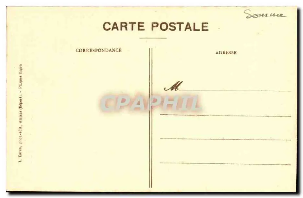 Amiens - Kathedrale. Chorbank. Die Lehre vom Tod - 5. Serie, N° 7 - Rückseite