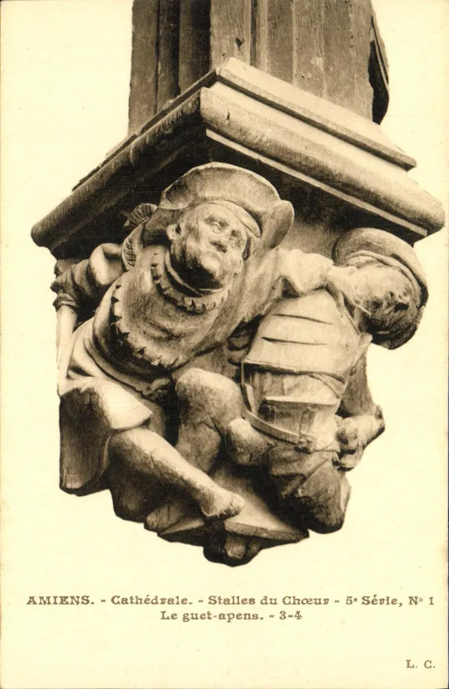 Amiens - Kathedrale - Chorstühle - Der Hinterhalt - 5. Serie, Nr. 1 - Vorderseite