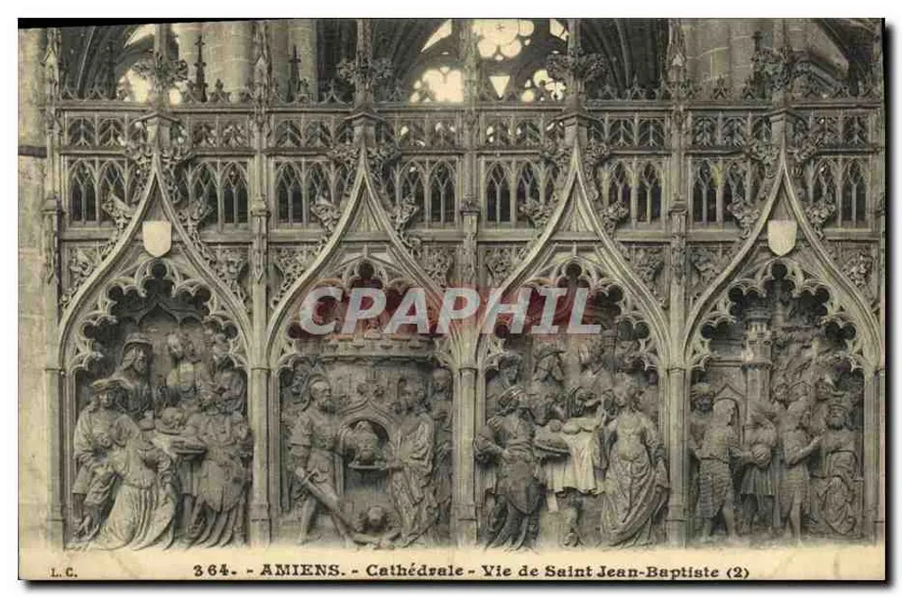 Amiens - Kathedrale - Leben des Johannes des Täufers (2) - L.C. 364 - Vorderseite