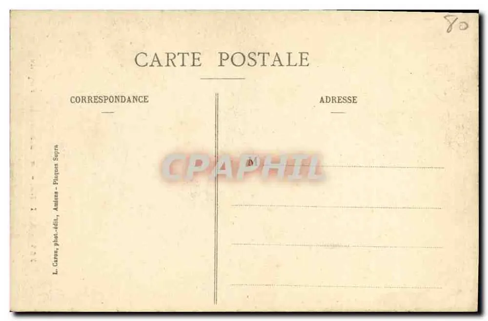 Amiens - A Catedral - Fachada — L. C. - Objetos Lacour Bertiniot, n°354 - Verso