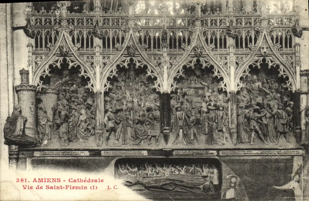 Amiens - Kathedrale - Leben des Heiligen Firmin (1) — L.C. n°361 - Vorderseite