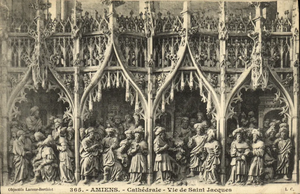 Vida de São Tiago — Catedral — Amiens — Objectifs Lacour-Berthiot 365 - Frente