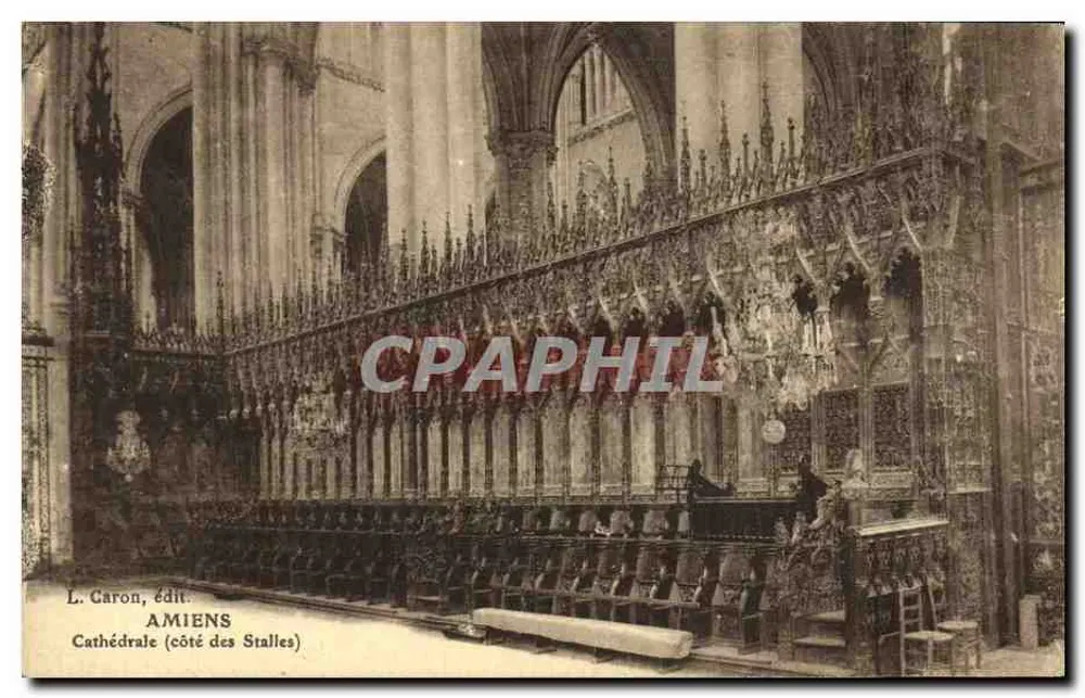 Amiens — Catedral (lado das Stalles) — L. Garon, editor - Frente