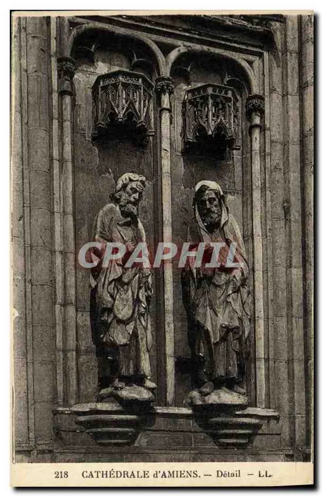 Catedral de Amiens — Detalhe — LL. - Frente