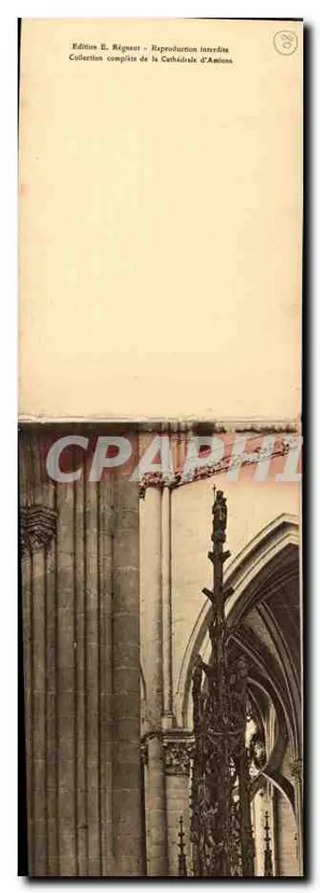Catedral de Amiens — Sala do Coro (Século XIII) — Edição R. Régnaut - Verso