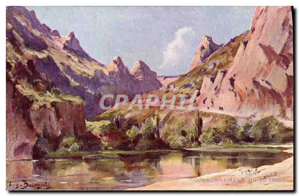 Gorges du Tarn — Cournonement du Détroit — von Eug. Beurocata — Serie XXIX — Mandeure Dépôt - Vorderseite