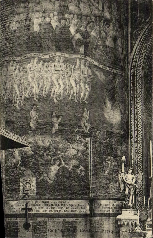 Albi — Catedral de Cécile — Frescos — Editor: Arts des Arts Photomécaniques de Strasbourg-Schilt - Frente